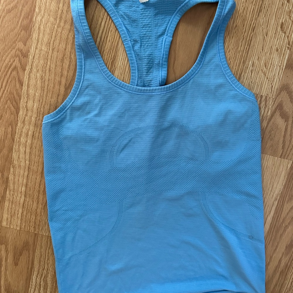 Lululemon Athletica Blue Fitted Tank Top